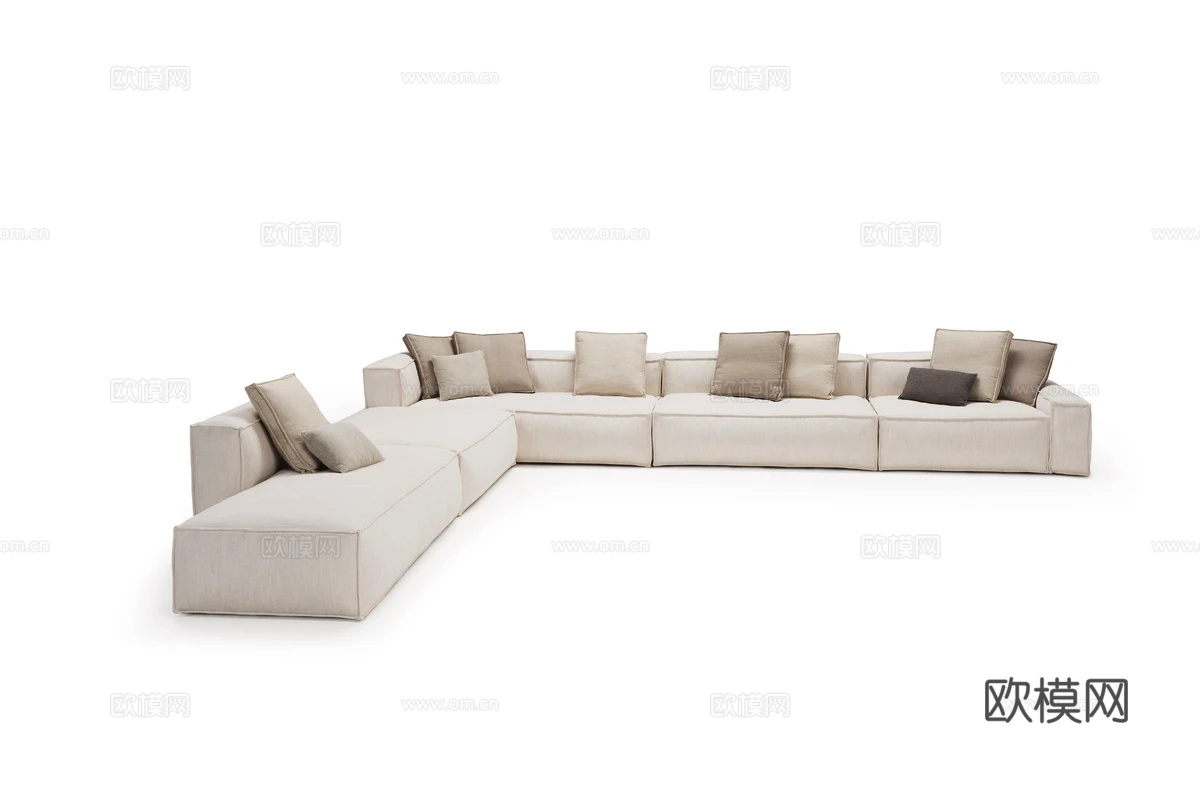 Amura 转角沙发3d模型下载