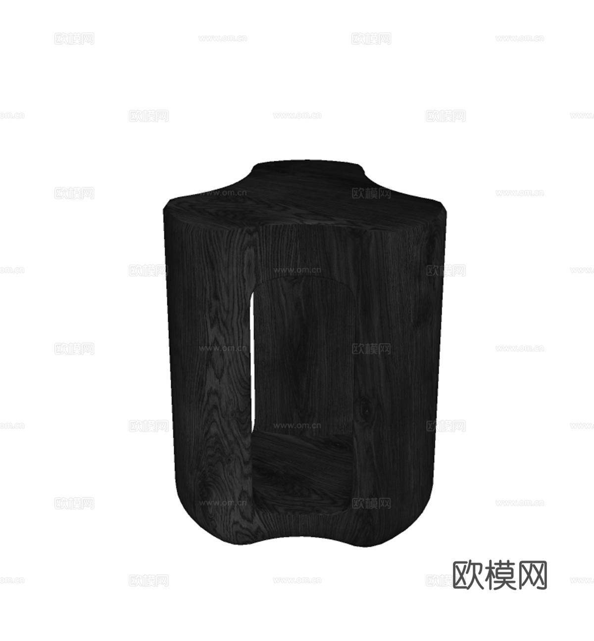 中古风沙发凳 矮凳 边几su模型