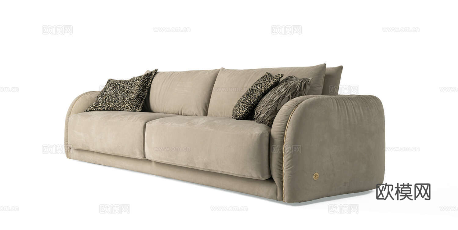 roberto canalll 意式双人沙发3d模型下载（渲染图2）