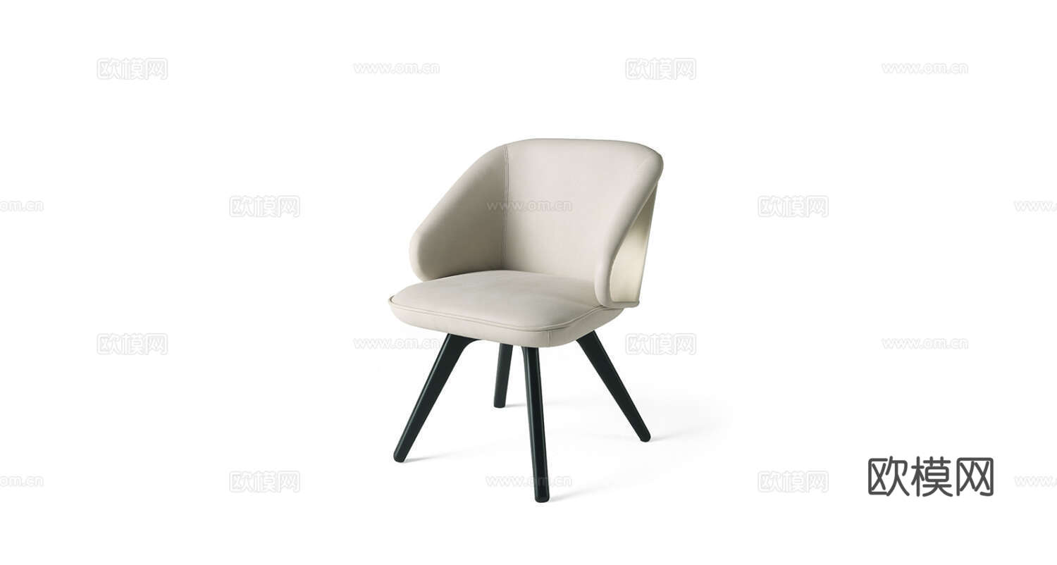roberto canalll 意式餐椅3d模型下载（渲染图2）