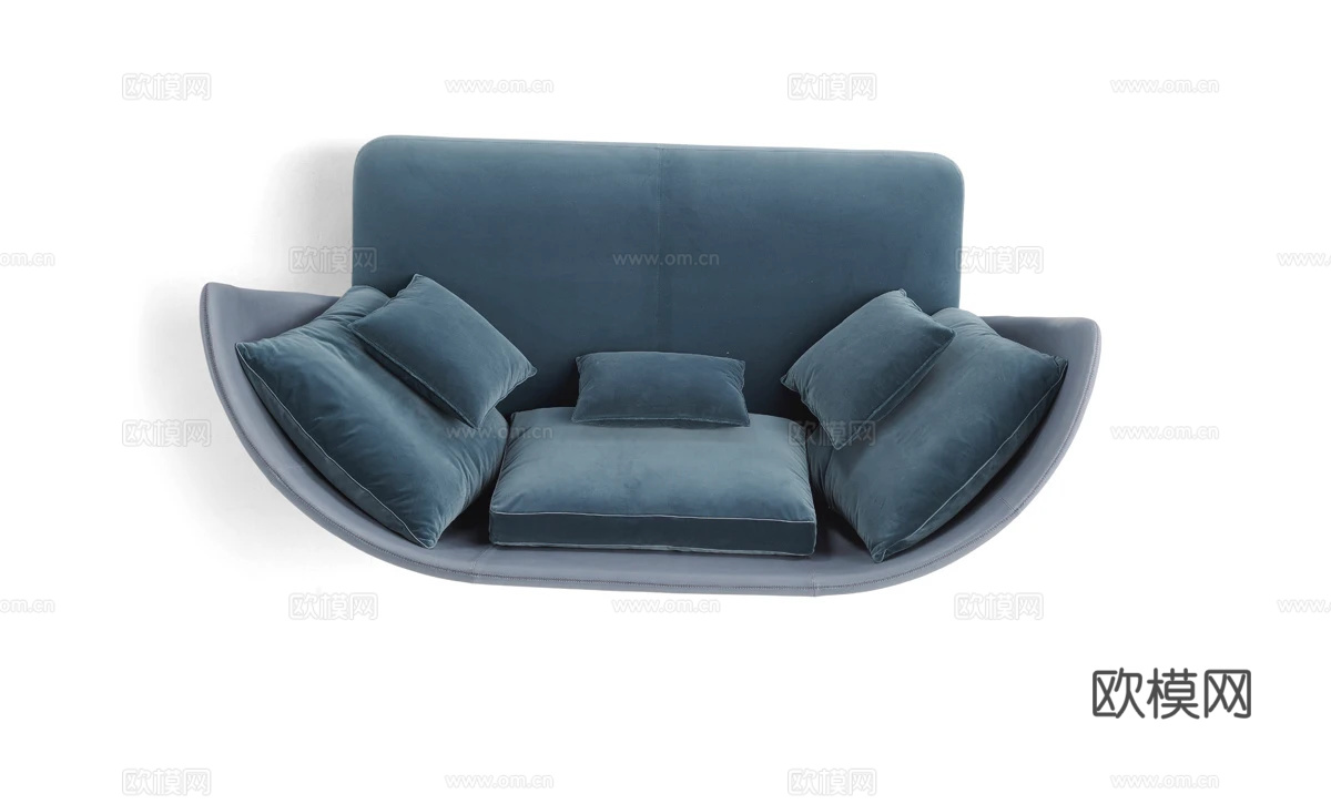 Amura 高靠背沙发3d模型下载（渲染图3）