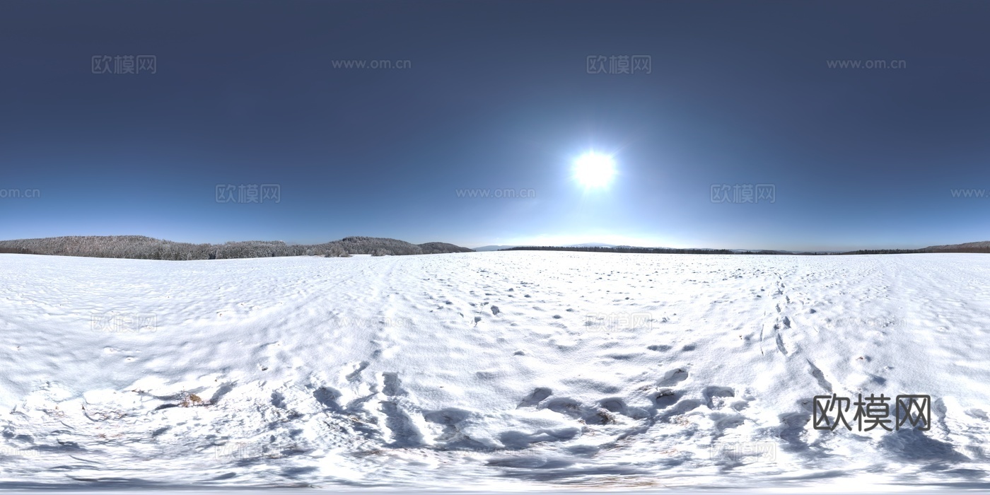 现代户外_白天雪景_雪地贴图