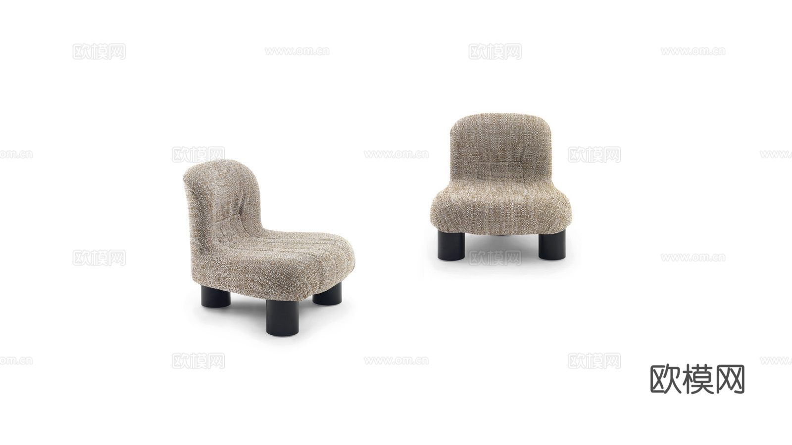 arflex 儿童休闲椅3d模型下载（渲染图1）