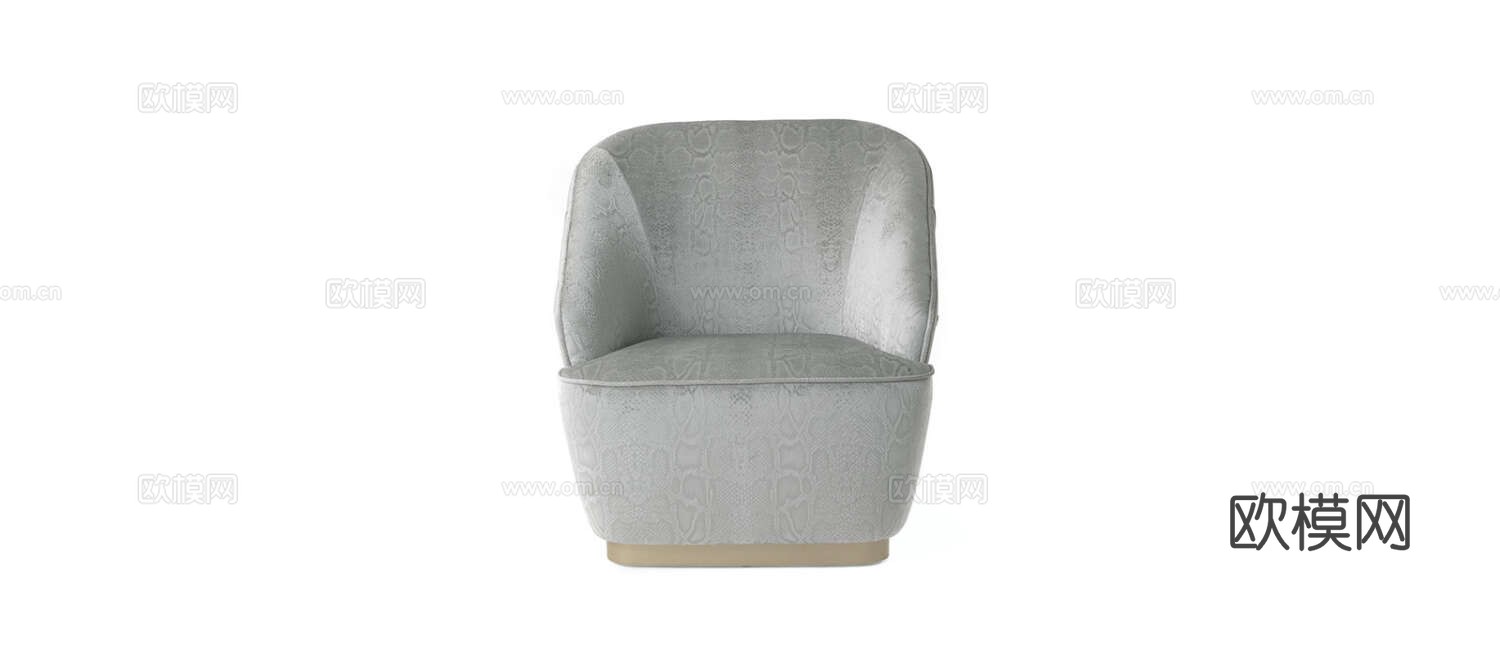 roberto canalll 意式单人沙发3d模型下载（渲染图2）