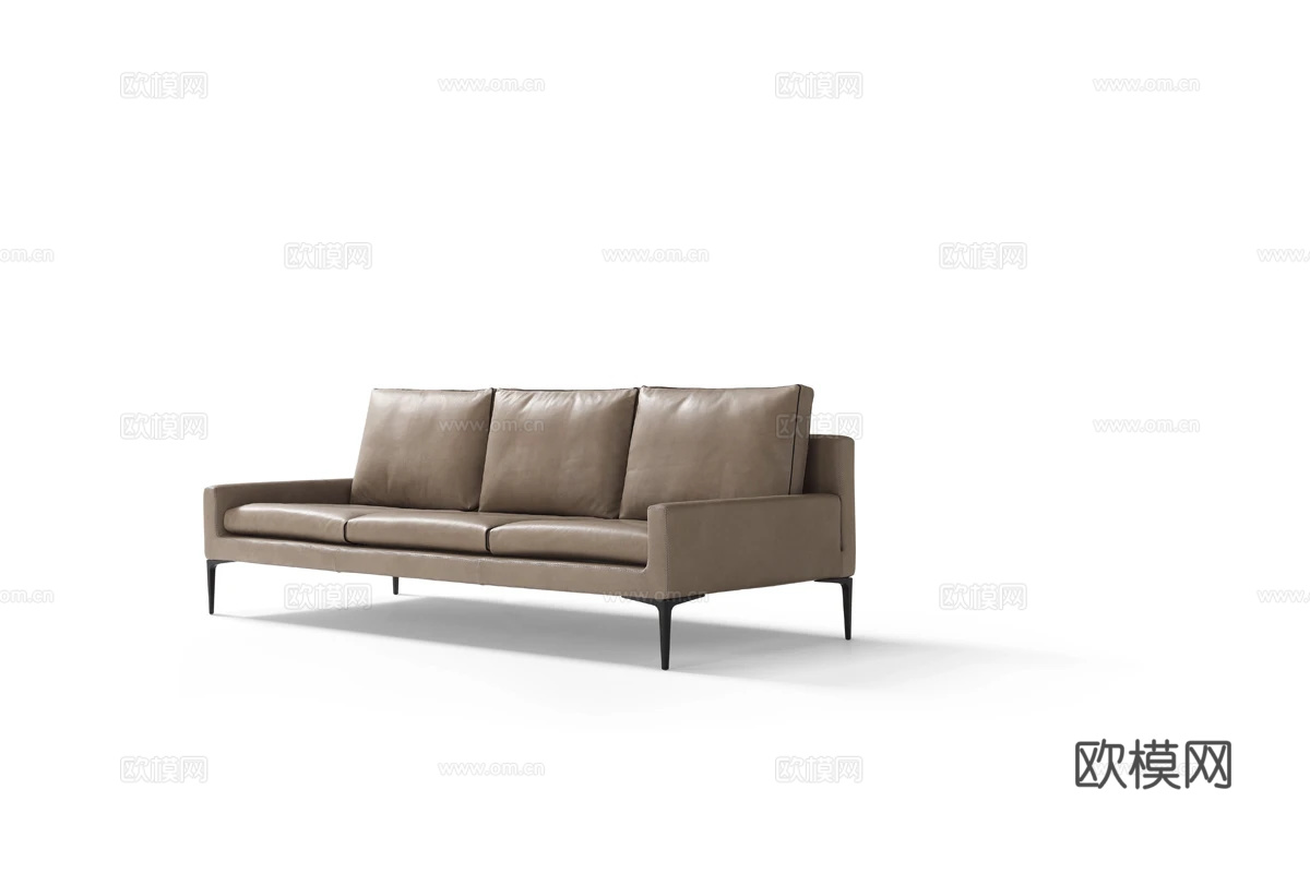 Amura 三人沙发3d模型下载（渲染图2）