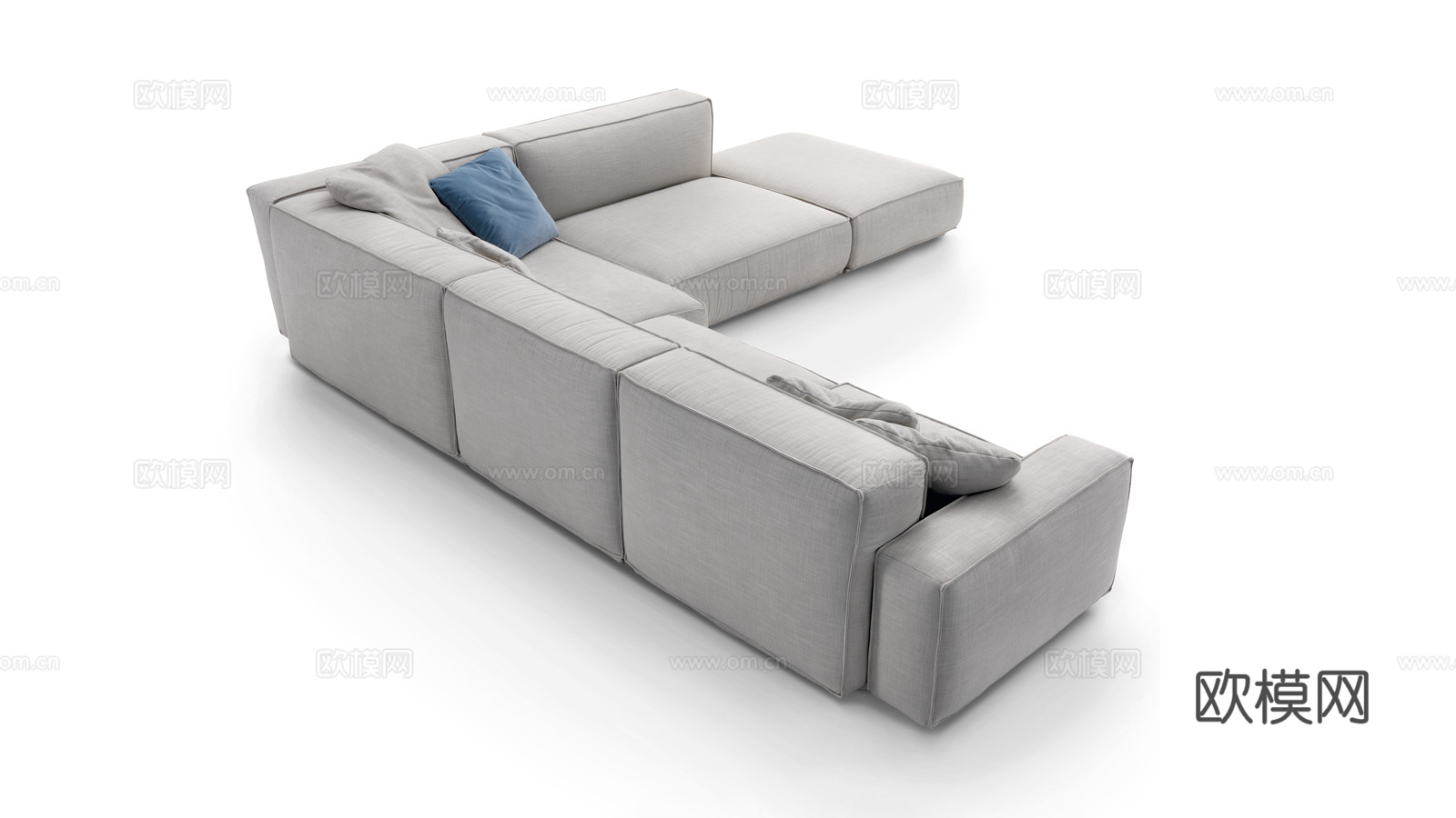 arflex 转角沙发3d模型下载（渲染图2）