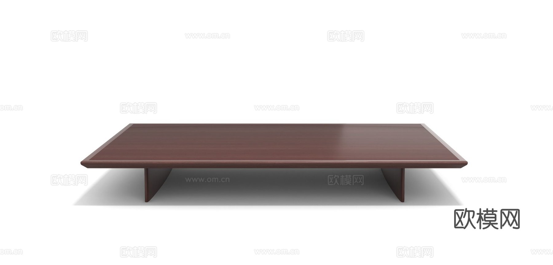 rochebobois 原木风方茶几3d模型下载（渲染图8）