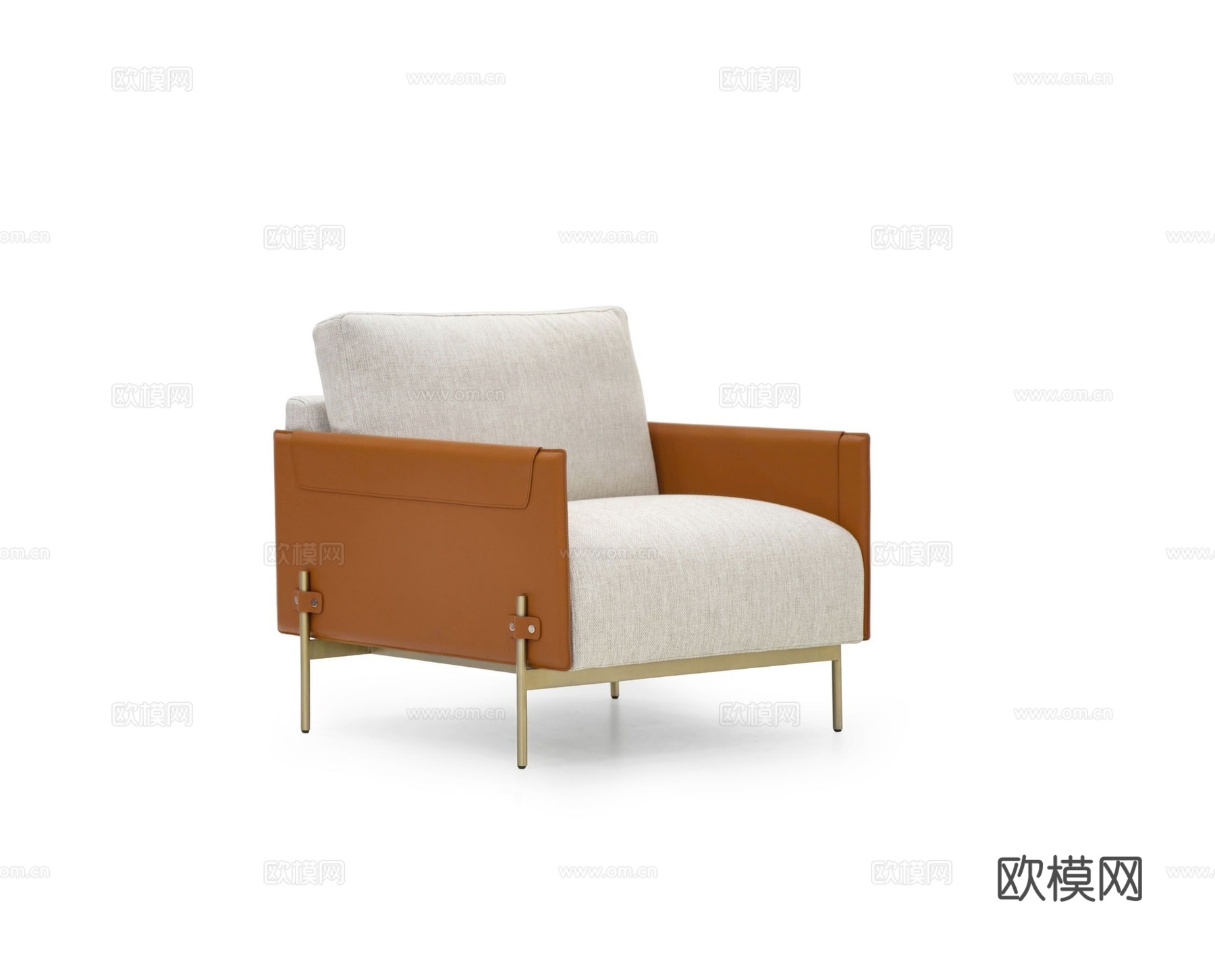 ASTON MARTIN 意式休闲椅3d模型下载（渲染图1）