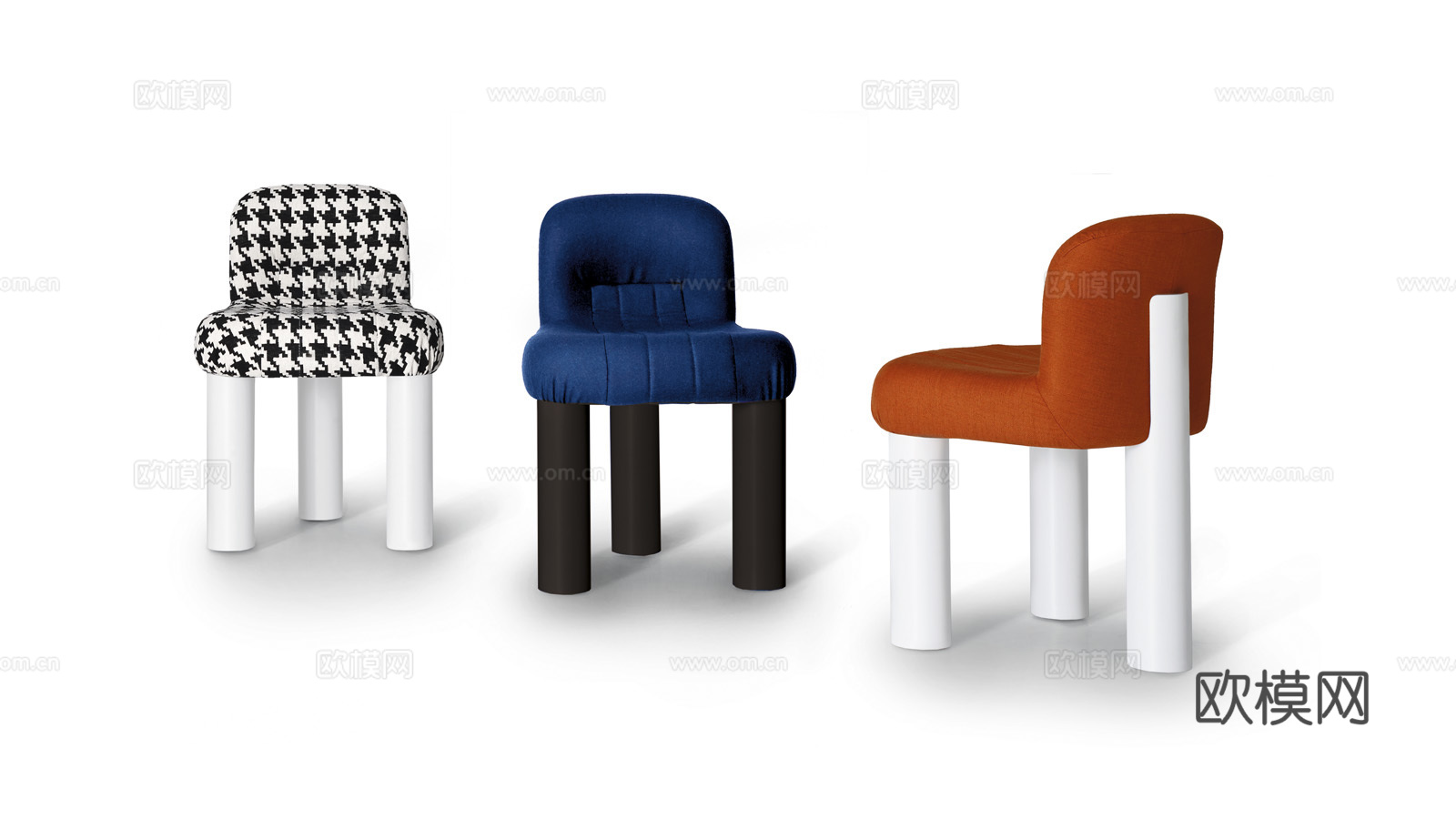 arflex 餐椅3d模型下载（渲染图3）