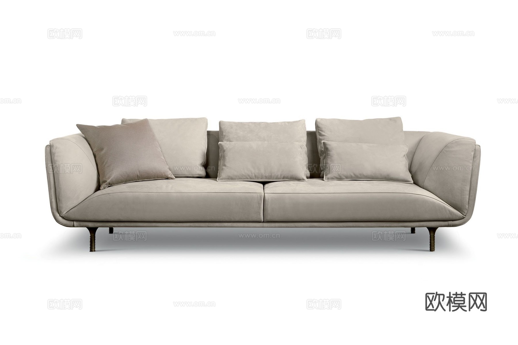 alberla 三人沙发3d模型下载