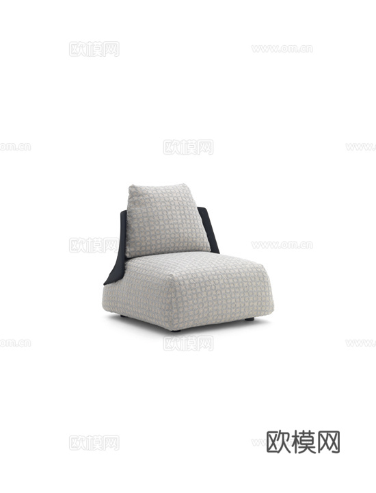 arflex 单人沙发3d模型下载（渲染图2）