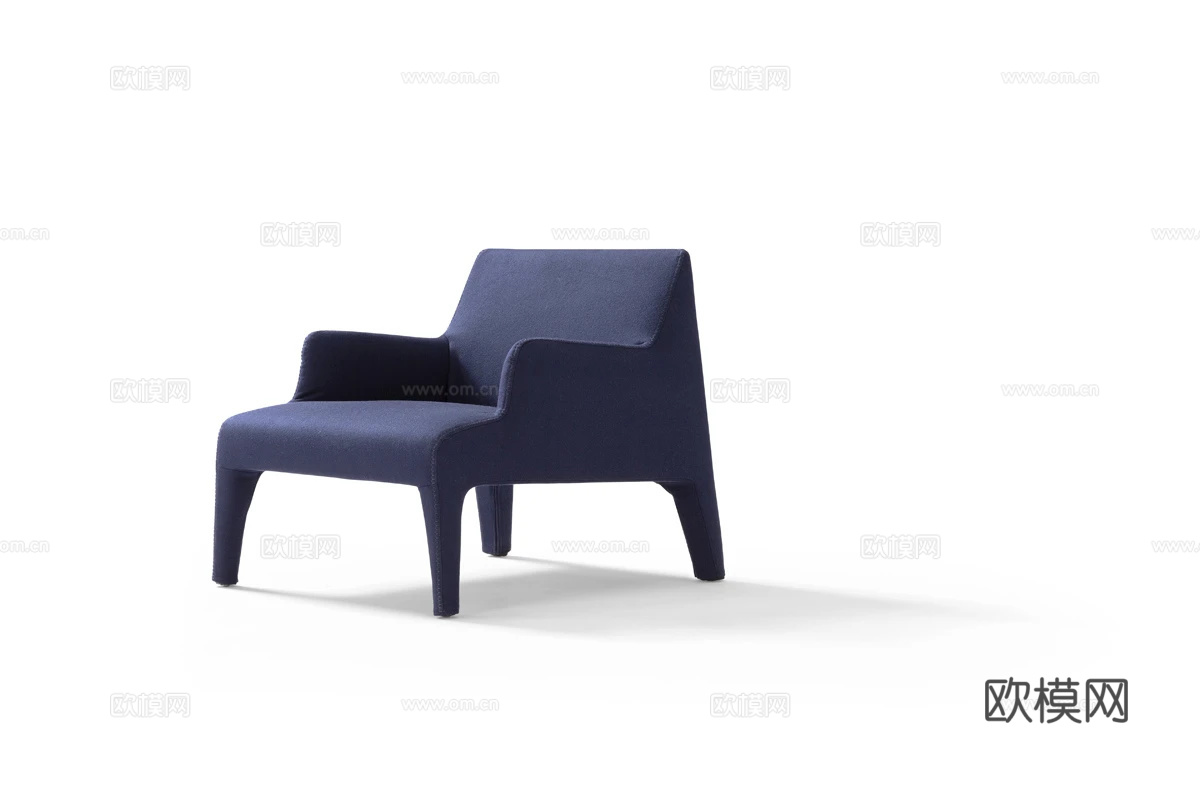 Amura 意式休闲椅3d模型下载（渲染图1）