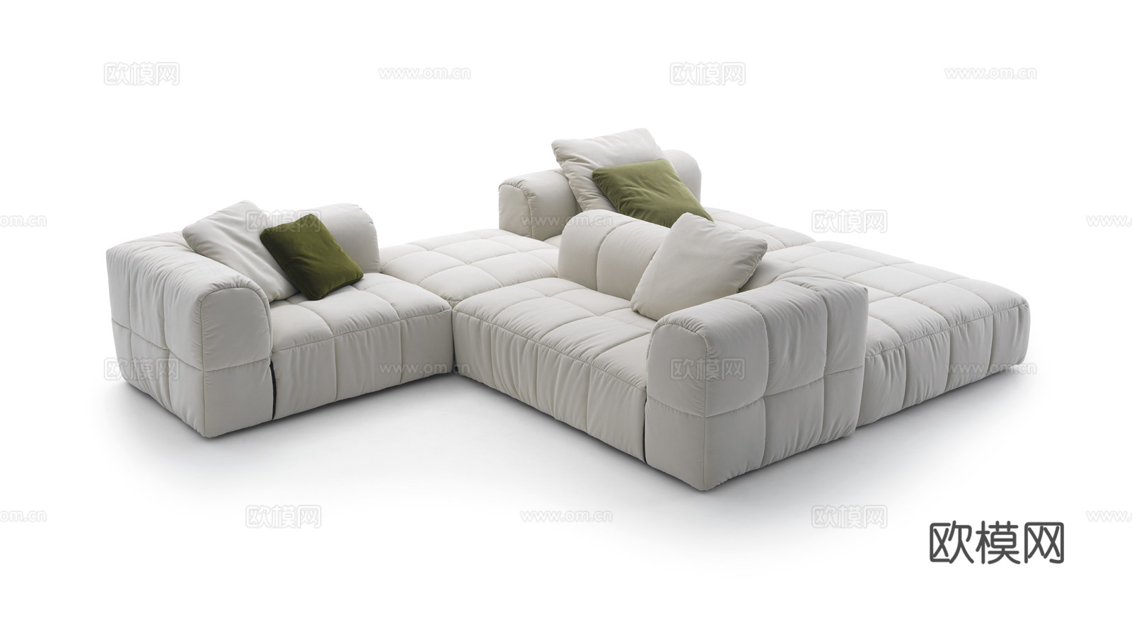 arflex 拼接沙发3d模型下载（渲染图1）