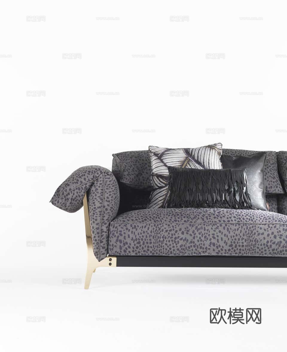 roberto canalll 意式双人沙发3d模型下载（渲染图2）