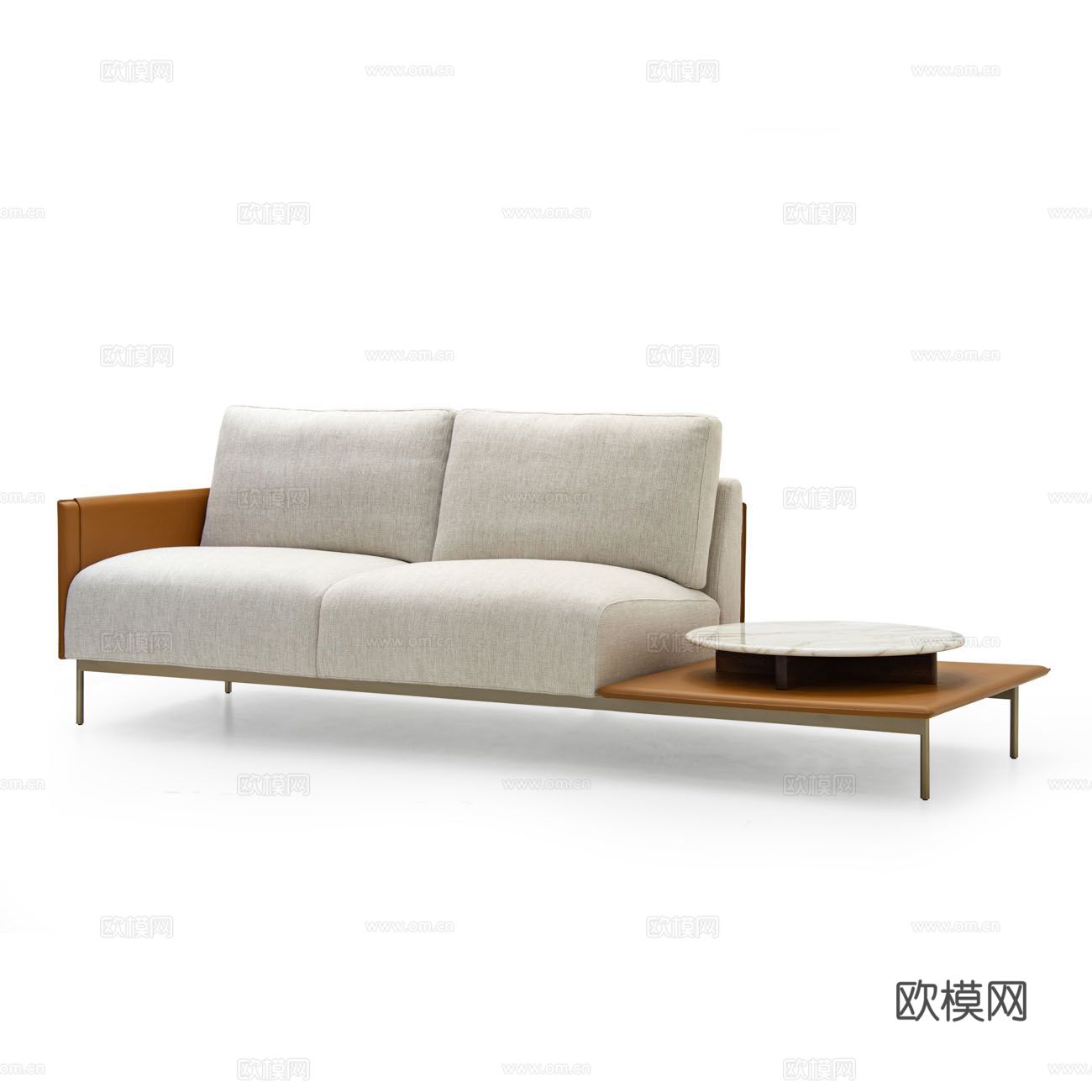 ASTON MARTIN 意式双人沙发3d模型下载（渲染图2）