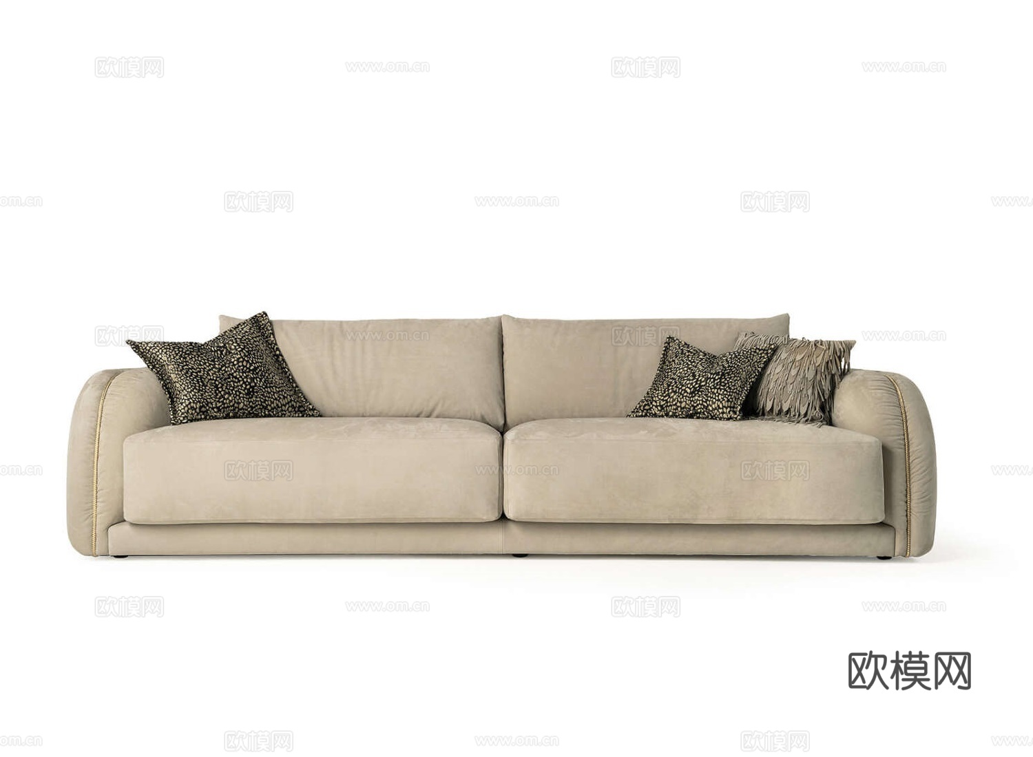roberto canalll 意式双人沙发3d模型下载（渲染图1）