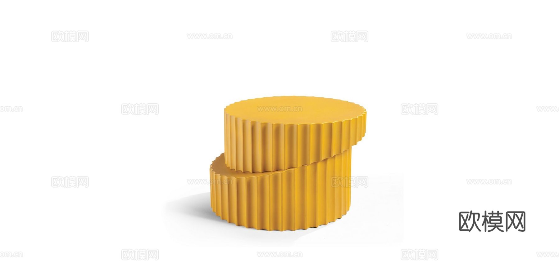 rochebobois 意式组合茶几3d模型下载（渲染图2）