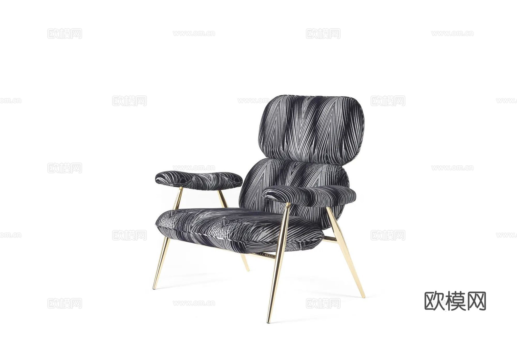 roberto canalll 意式休闲椅3d模型下载（渲染图4）