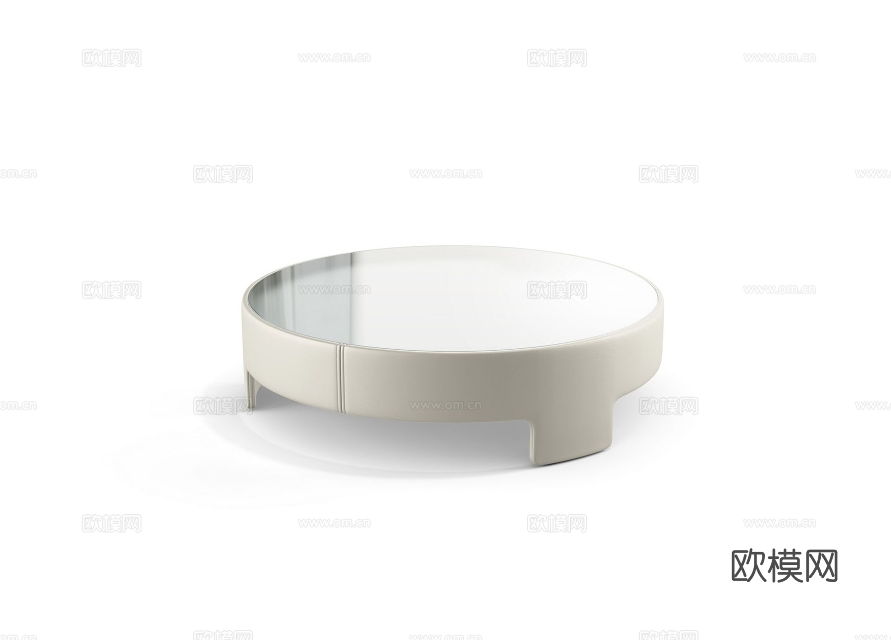 rochebobois 意式圆茶几3d模型下载（渲染图1）