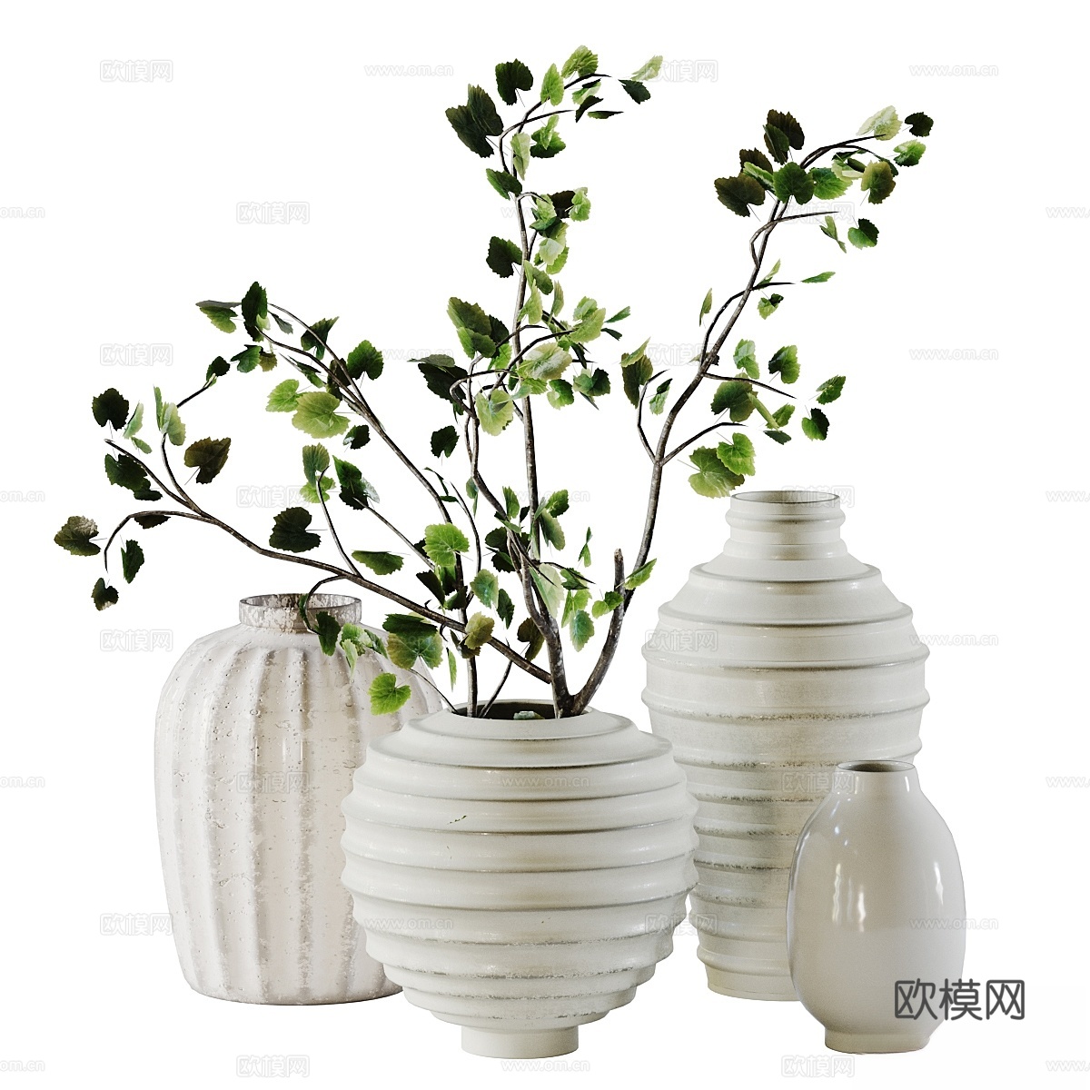 装饰套装带花瓶 23d模型