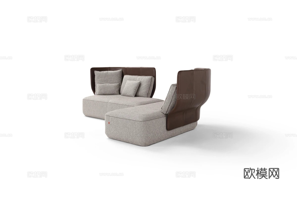 Amura 转角沙发3d模型下载（渲染图3）