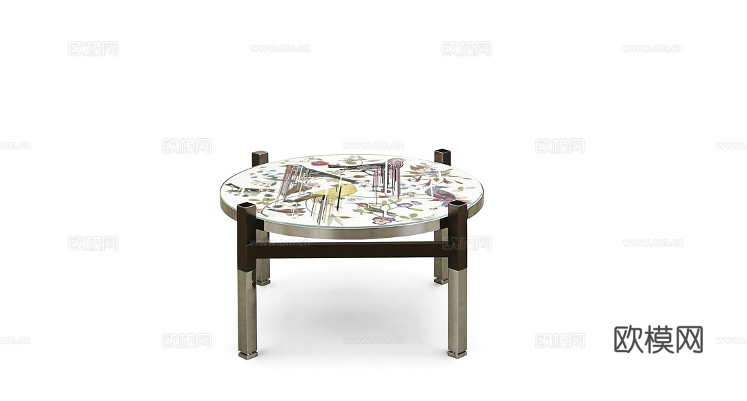 rochebobois 意式茶几3d模型下载（渲染图1）