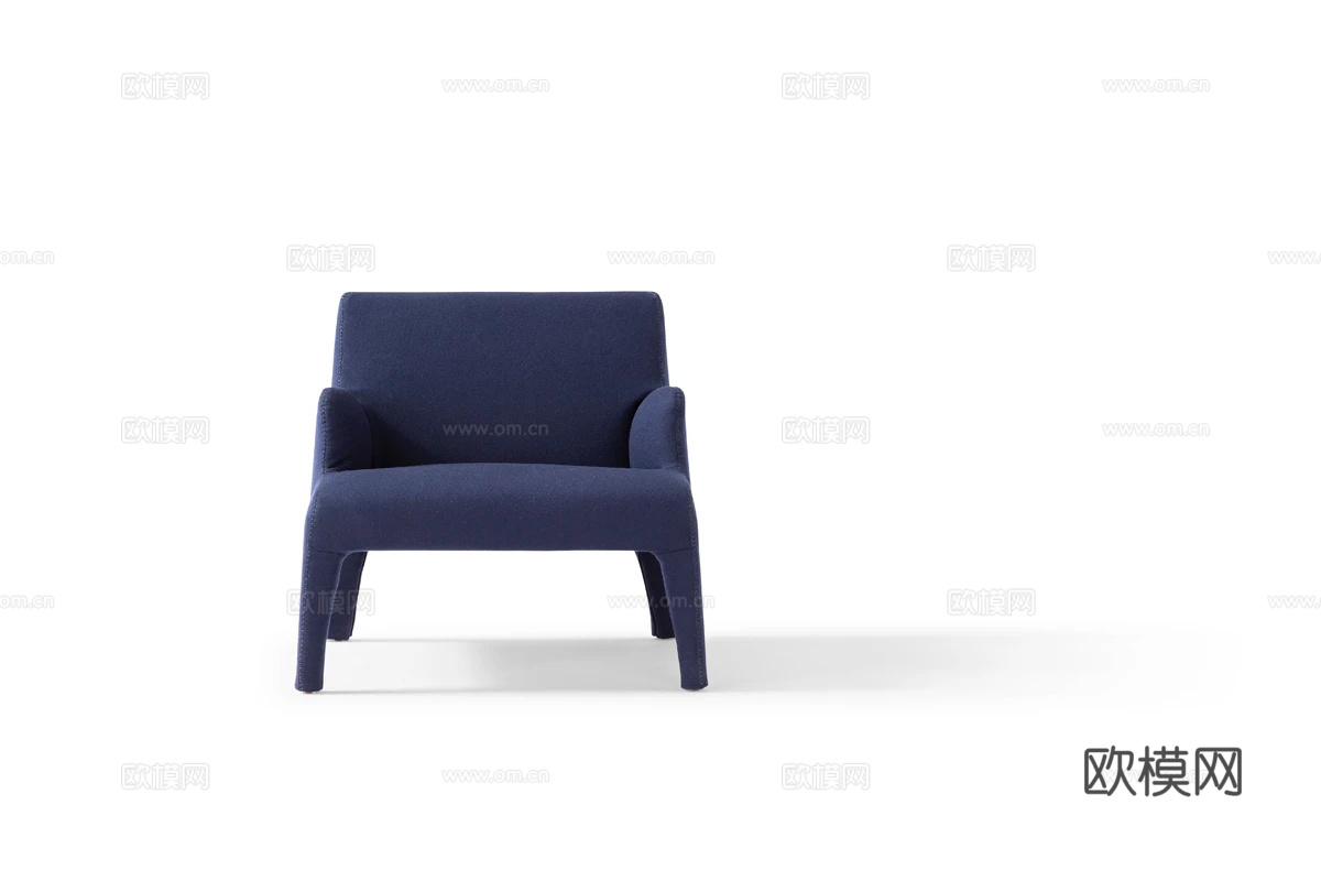 Amura 意式休闲椅3d模型下载（渲染图2）