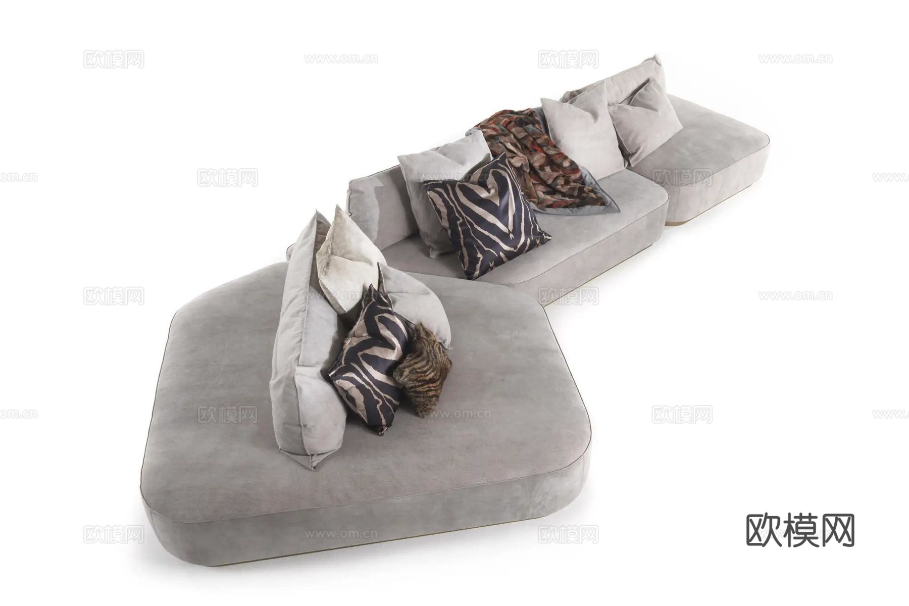 roberto canalll 意式三人沙发3d模型下载（渲染图2）
