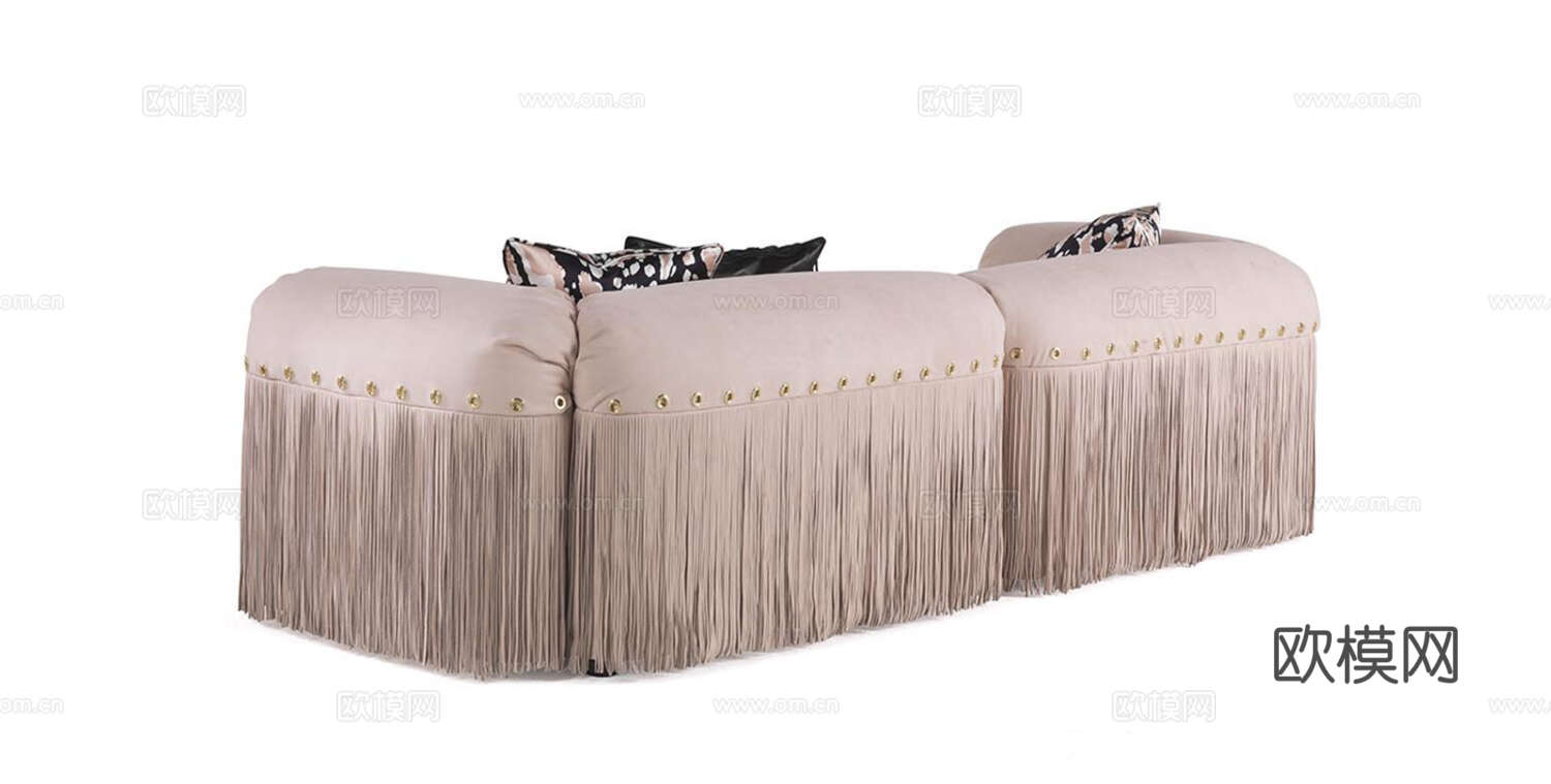 roberto canalll 意式双人沙发3d模型下载（渲染图2）