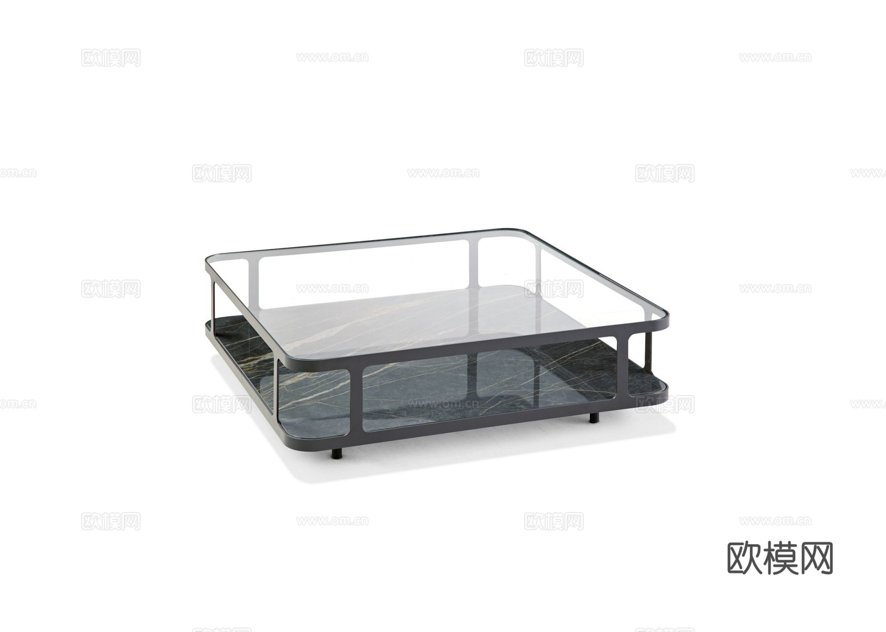 rochebobois 意式方茶几3d模型下载（渲染图1）