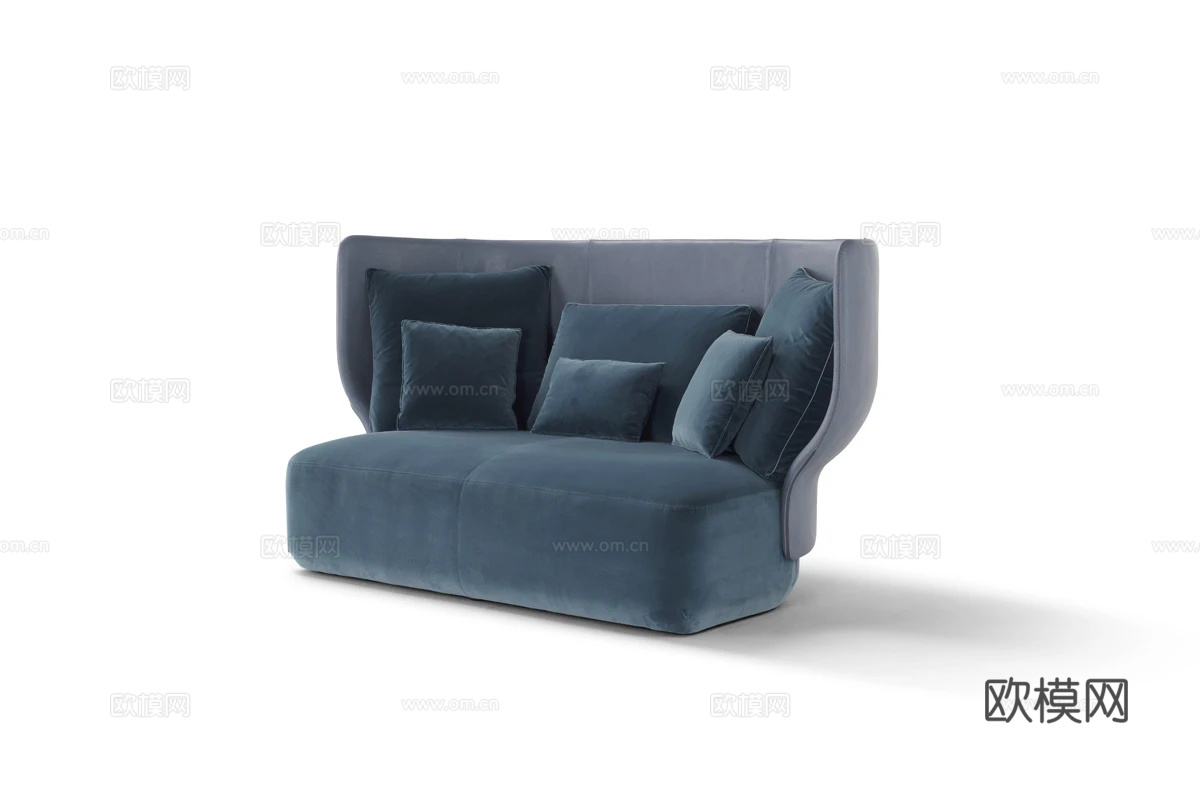 Amura 高靠背沙发3d模型下载（渲染图4）