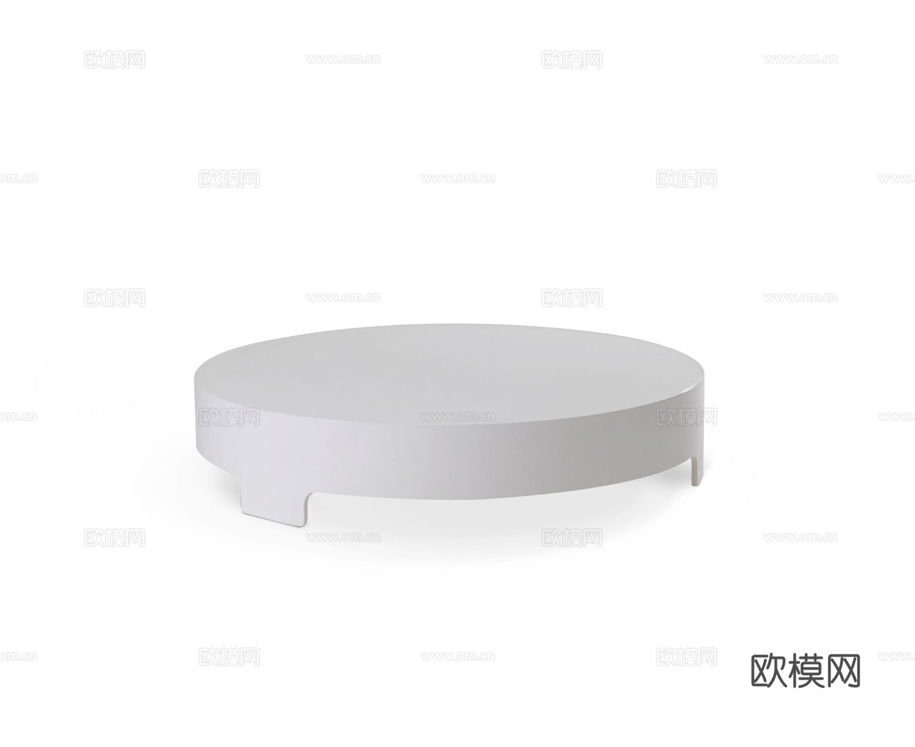 rochebobois 意式圆茶几3d模型下载（渲染图1）