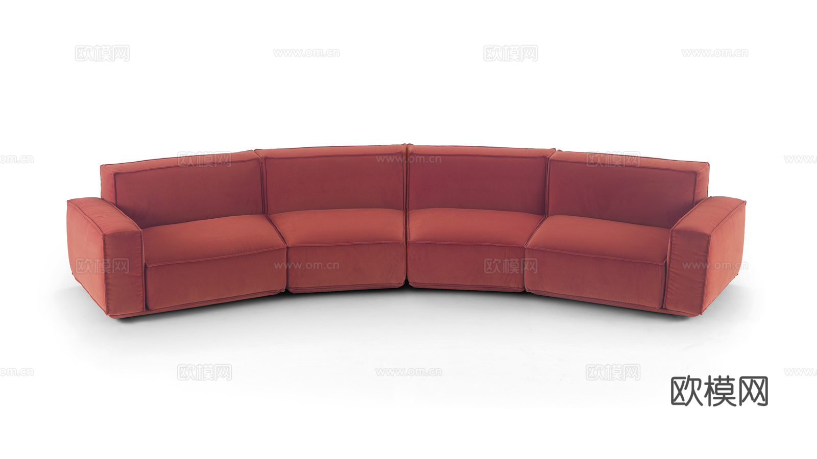 arflex 弧形沙发3d模型下载（渲染图2）