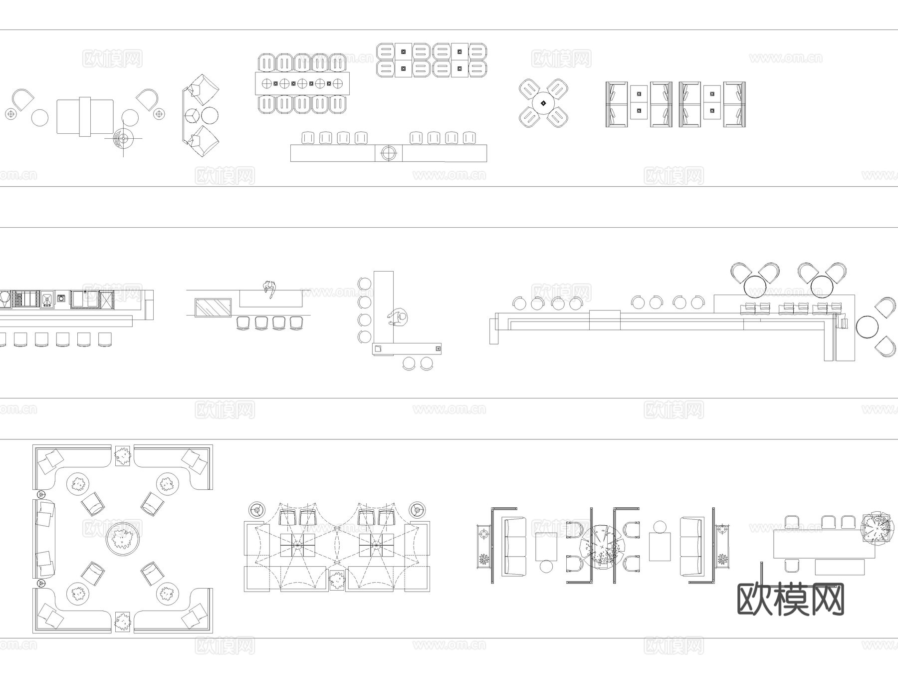2025年最新咖啡厅奶茶店酒吧专用CAD图库cad施工图