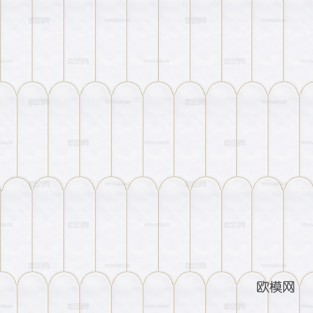 现代无缝白色羽毛砖 鱼鳞砖墙砖贴图
