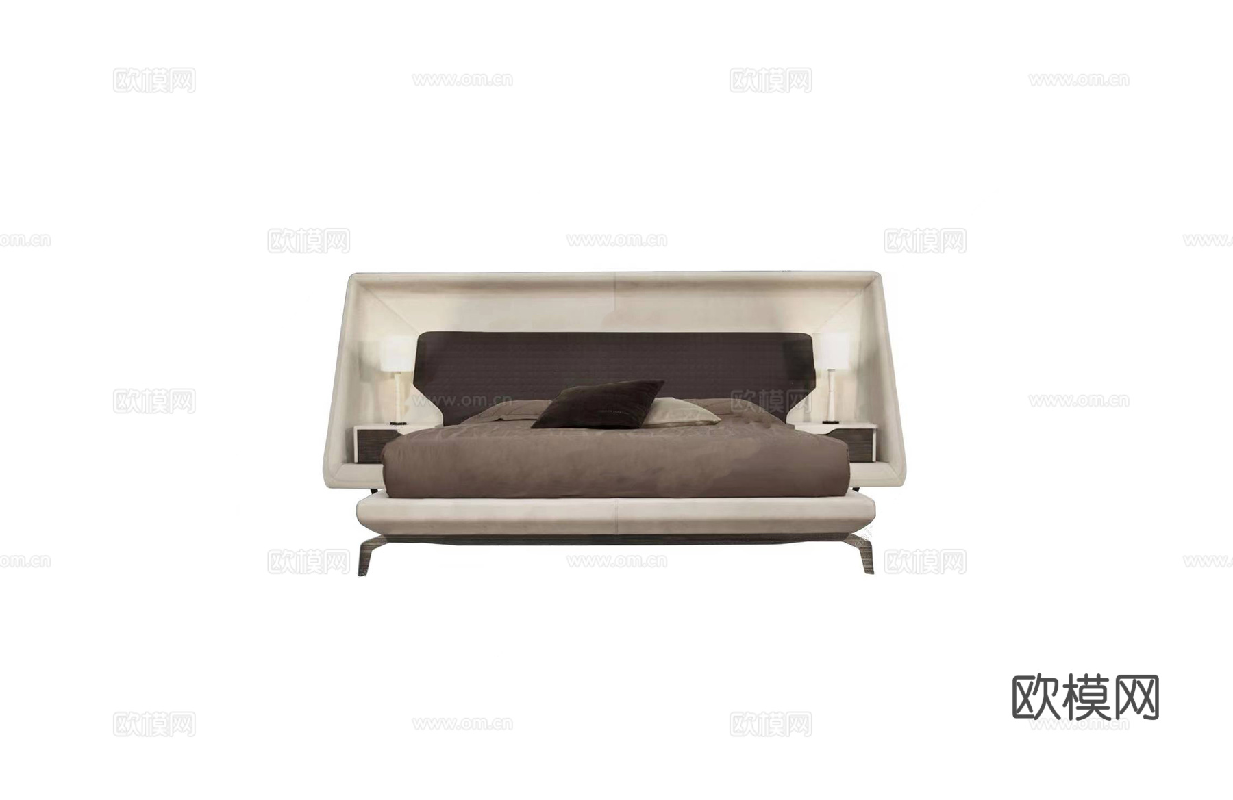 ASTON MARTIN 意式双人床3d模型下载