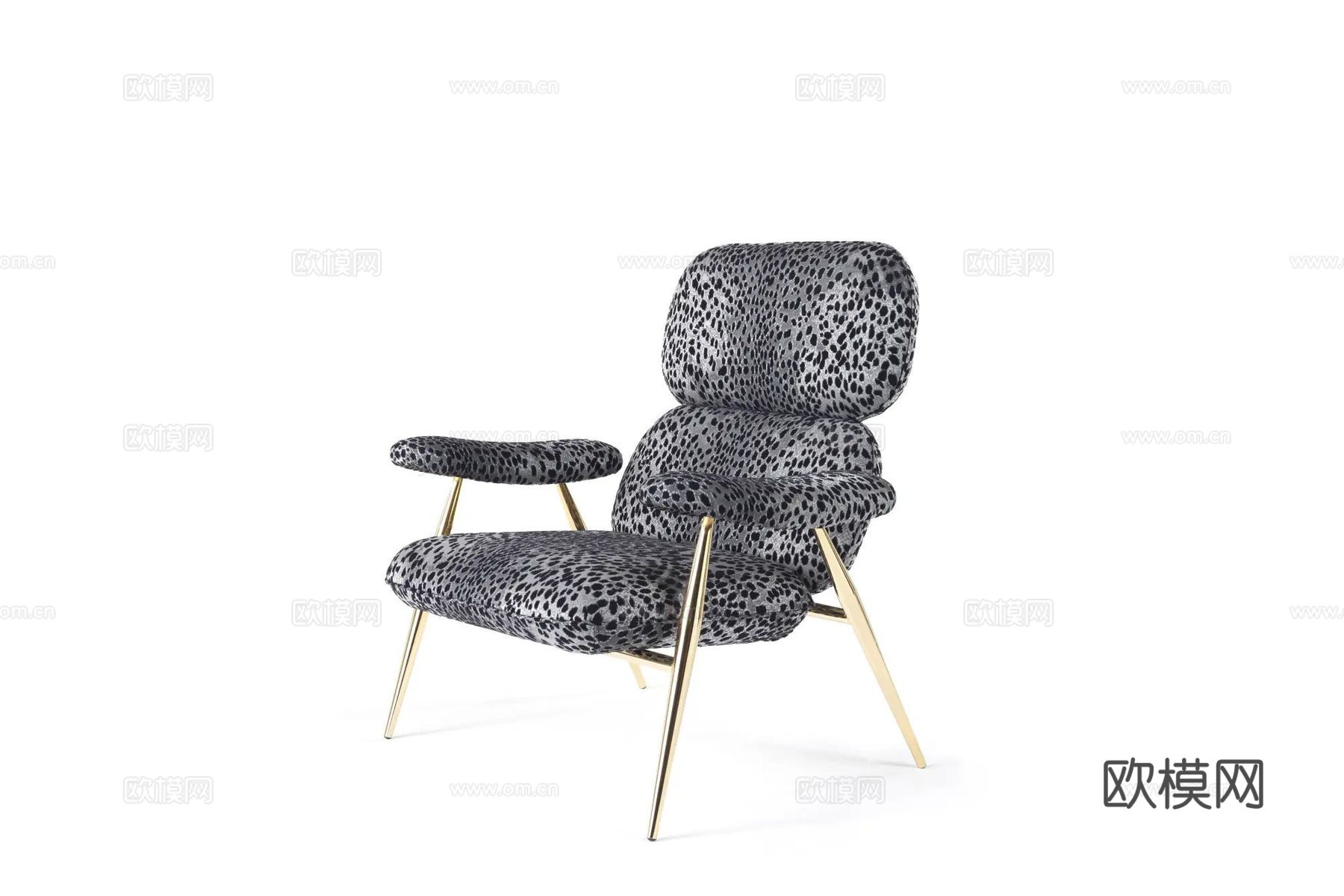 roberto canalll 意式休闲椅3d模型下载（渲染图3）