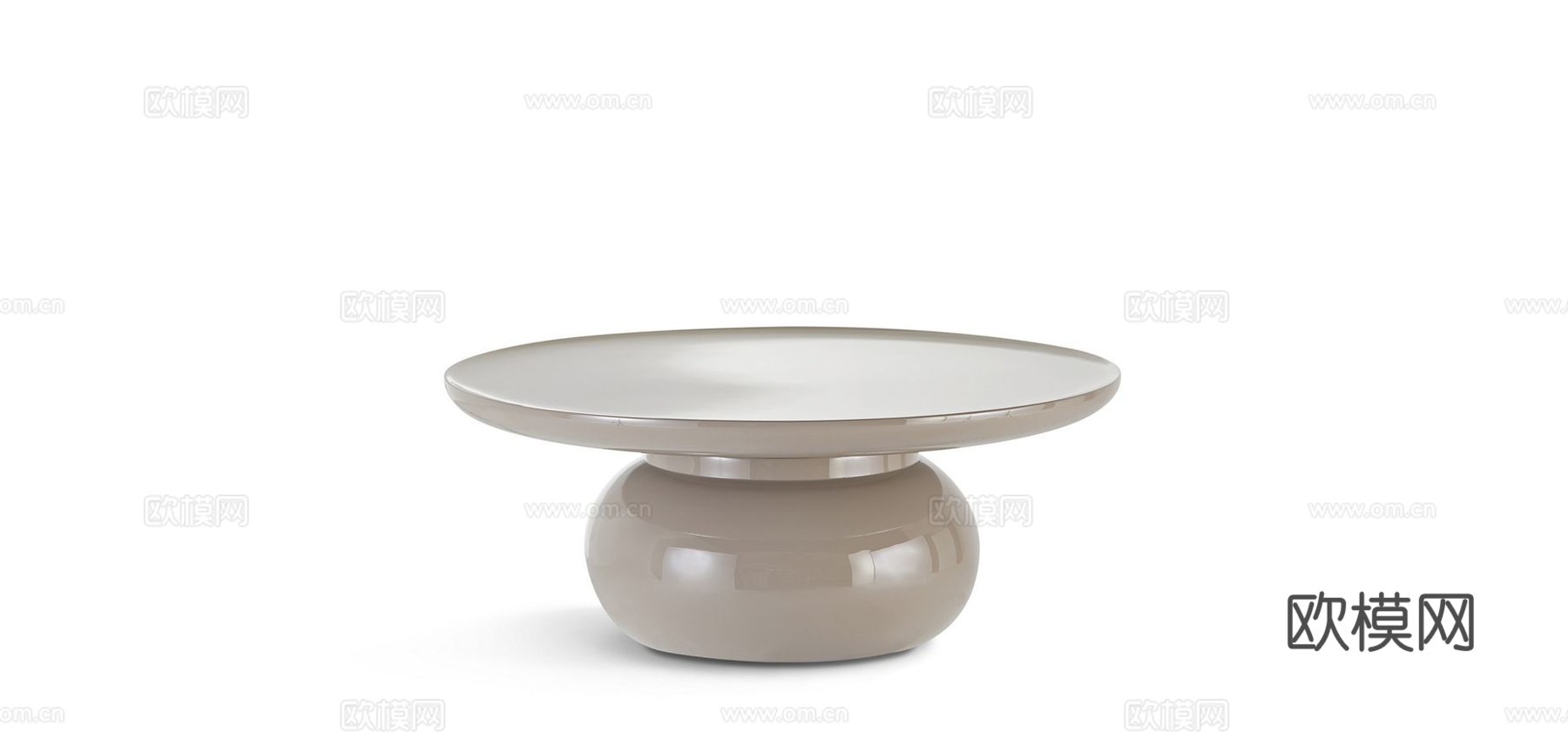 rochebobois 意式圆茶几3d模型下载