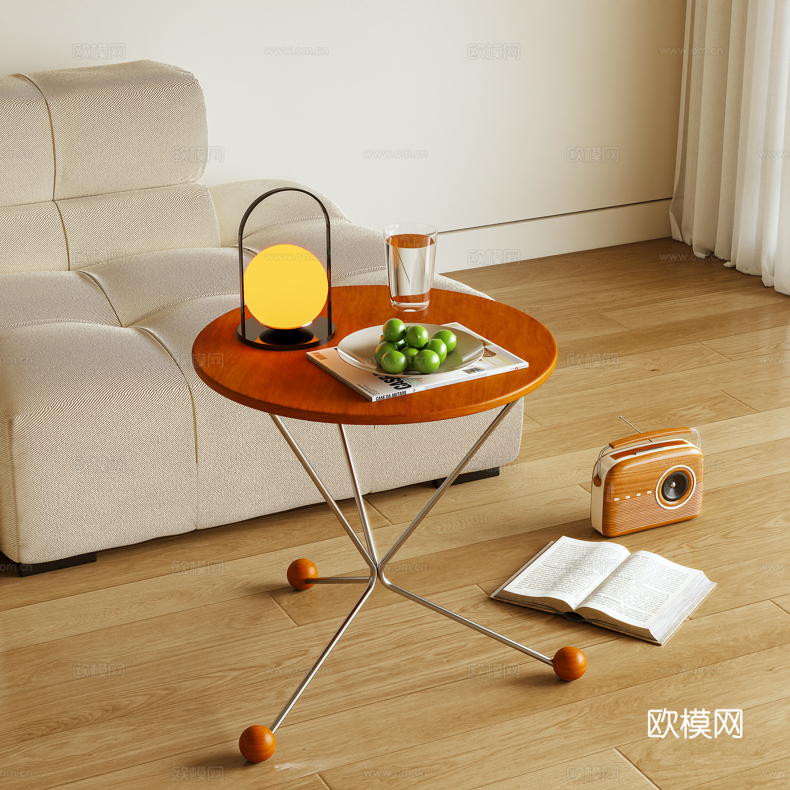边几 小茶几 圆几3d模型