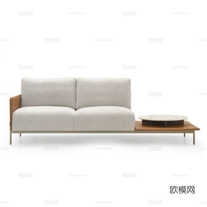 ASTON MARTIN 意式双人沙发3d模型下载（渲染图1）