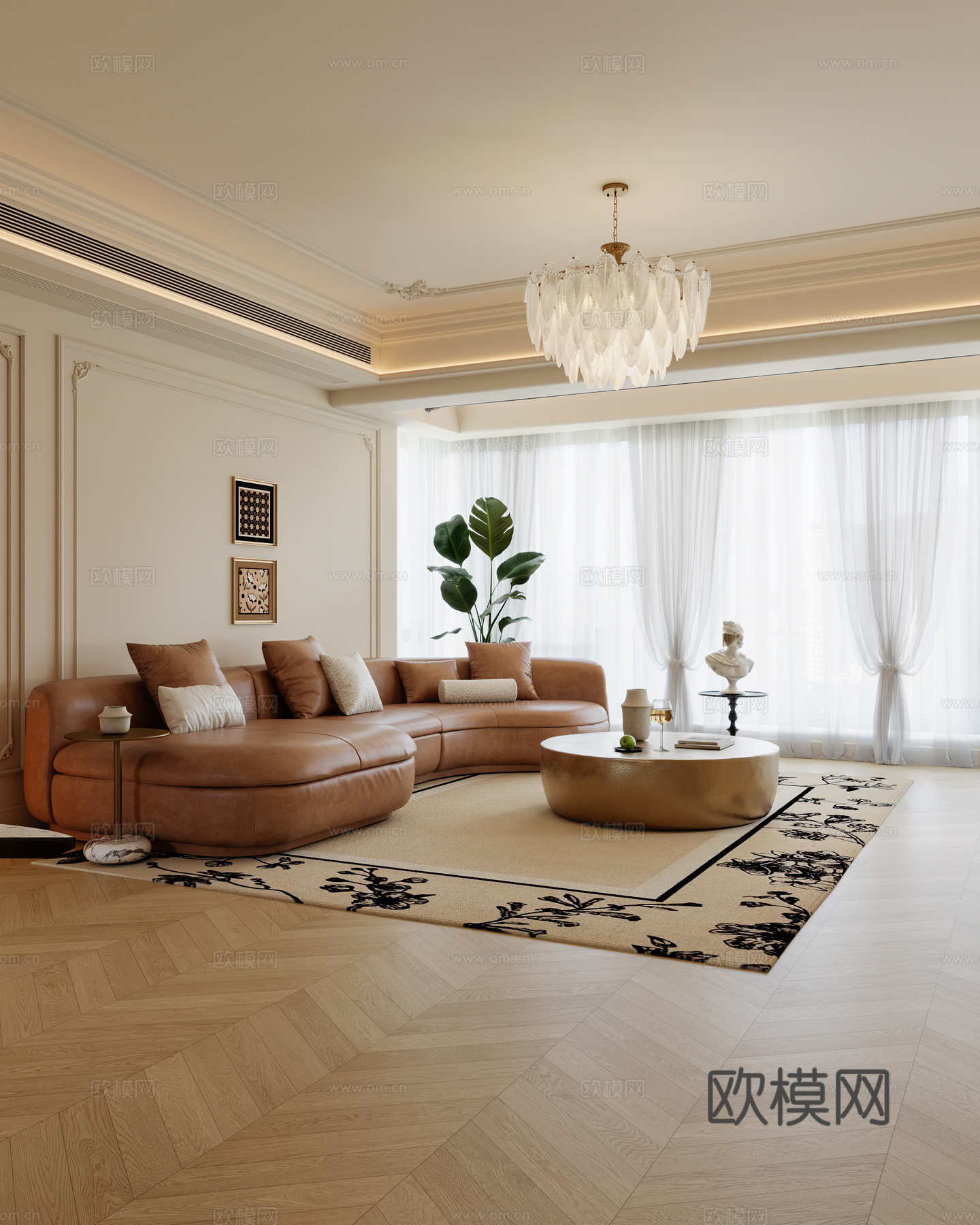 法式奶油3d模型
