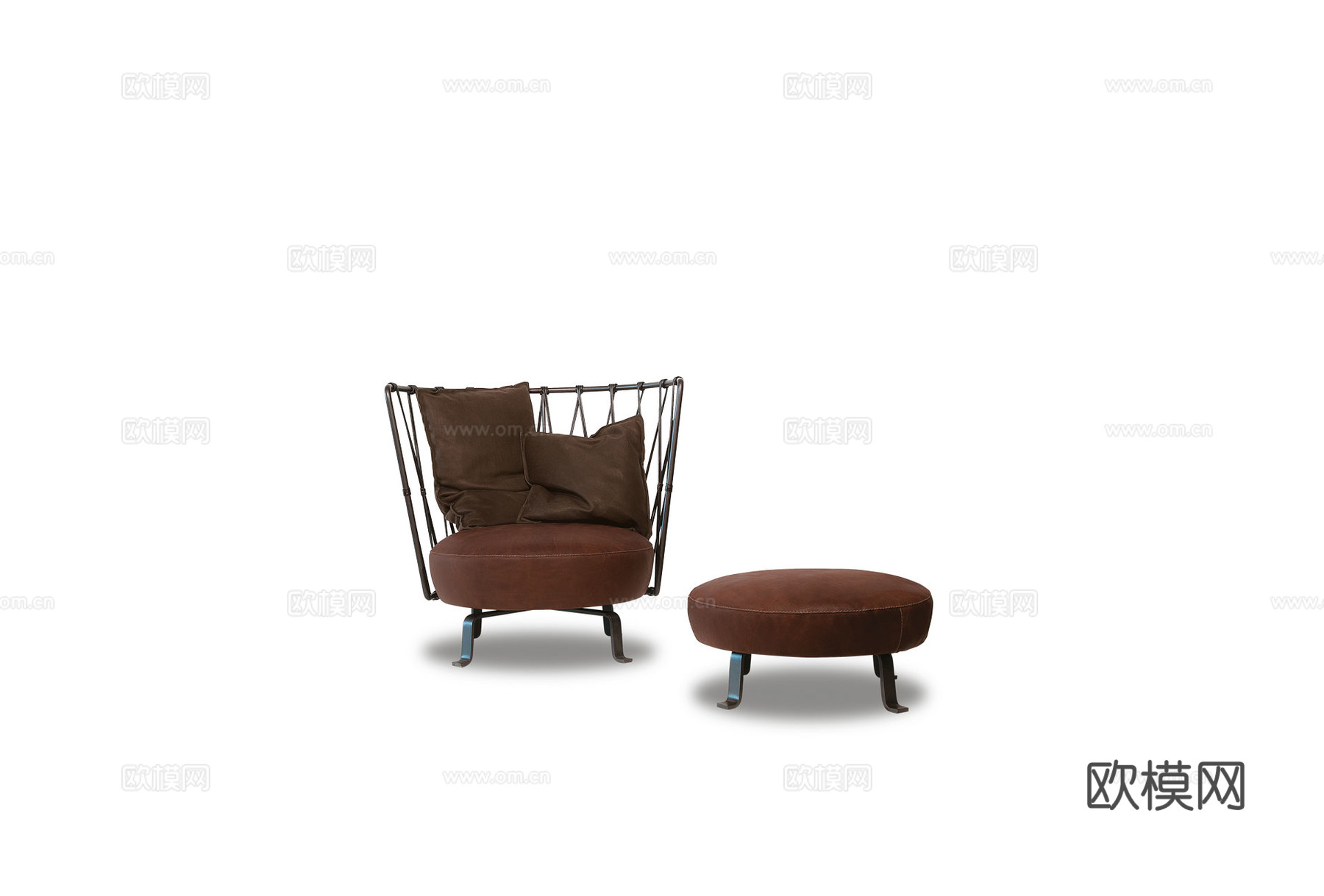 baxter 意式单人沙发3d模型下载