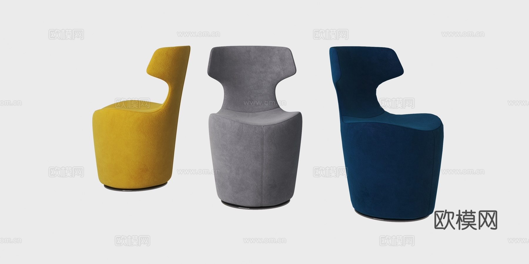 B&B 休闲椅3d模型下载（渲染图3）