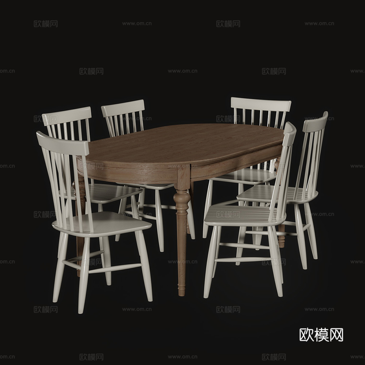 餐桌餐椅3d模型