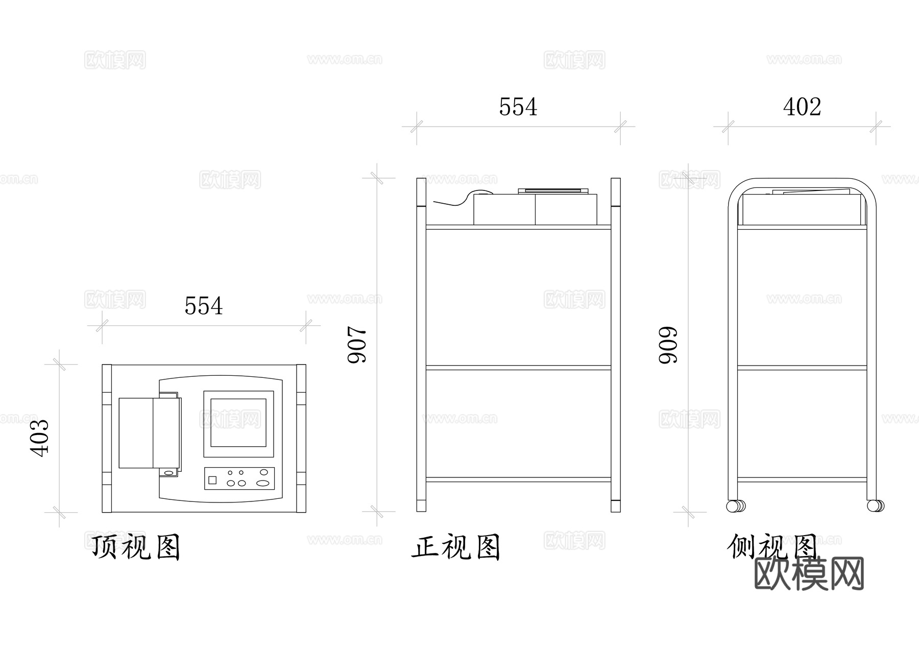 医院心电图机 心电图仪 电子心电图机 心脏监测仪 心电检测设cad施工图下载