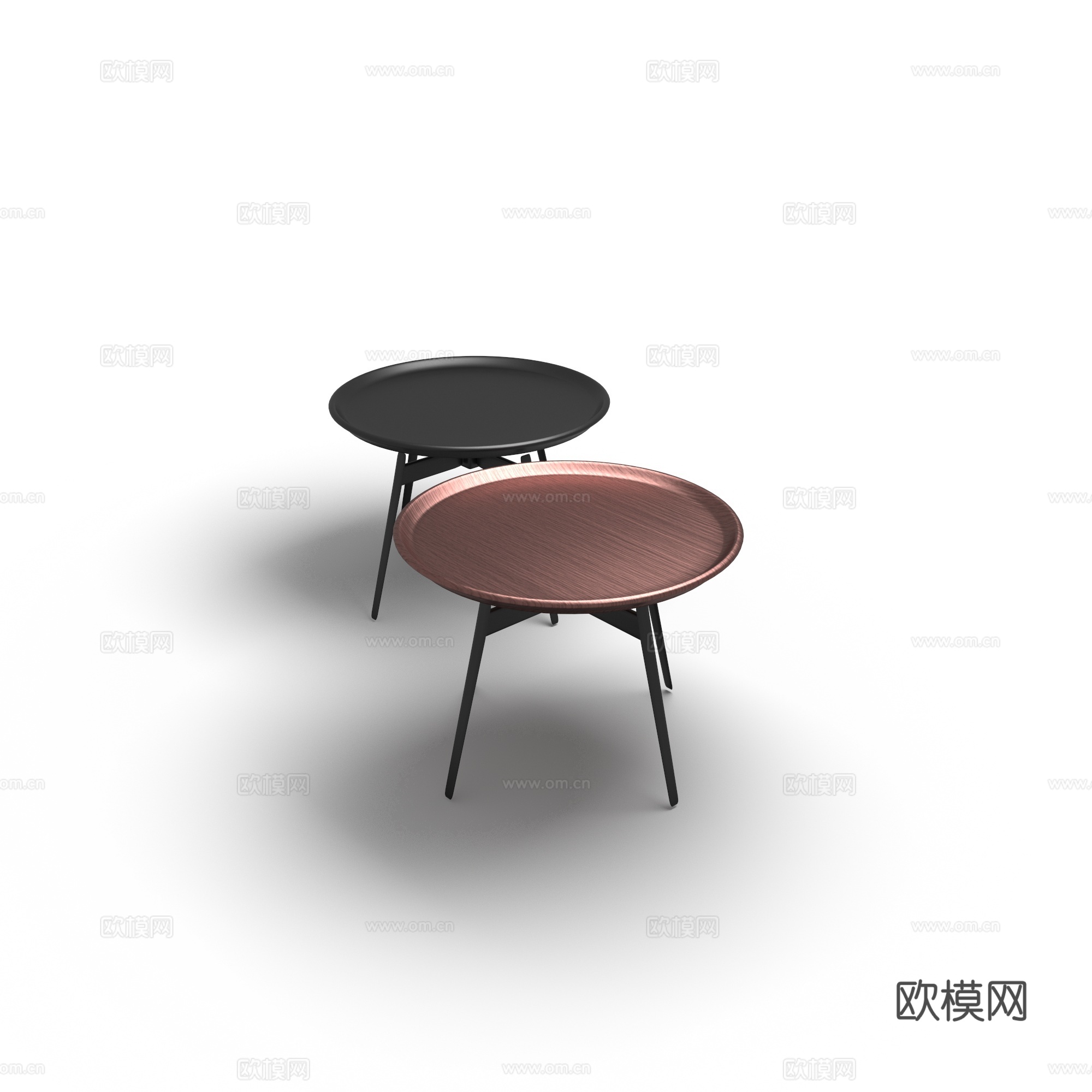 B&B 角几 边几3d模型下载（渲染图1）