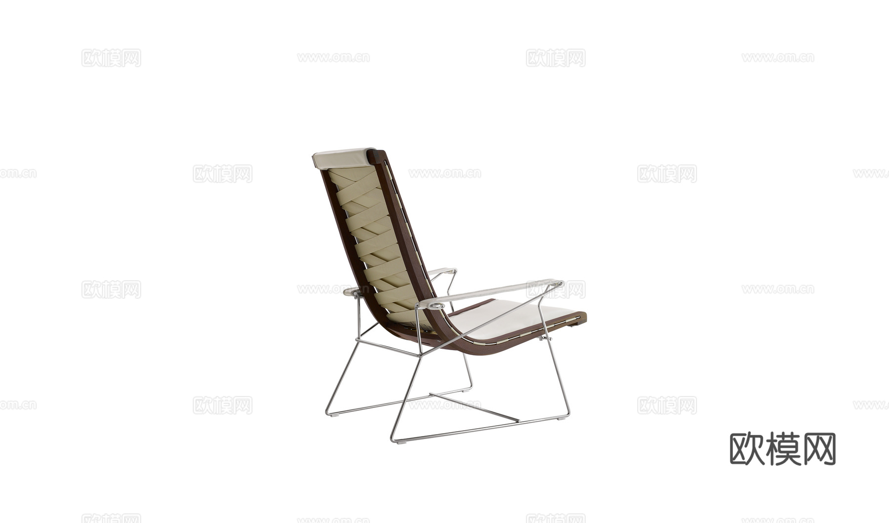 B&B 意式休闲椅3d模型下载（渲染图1）