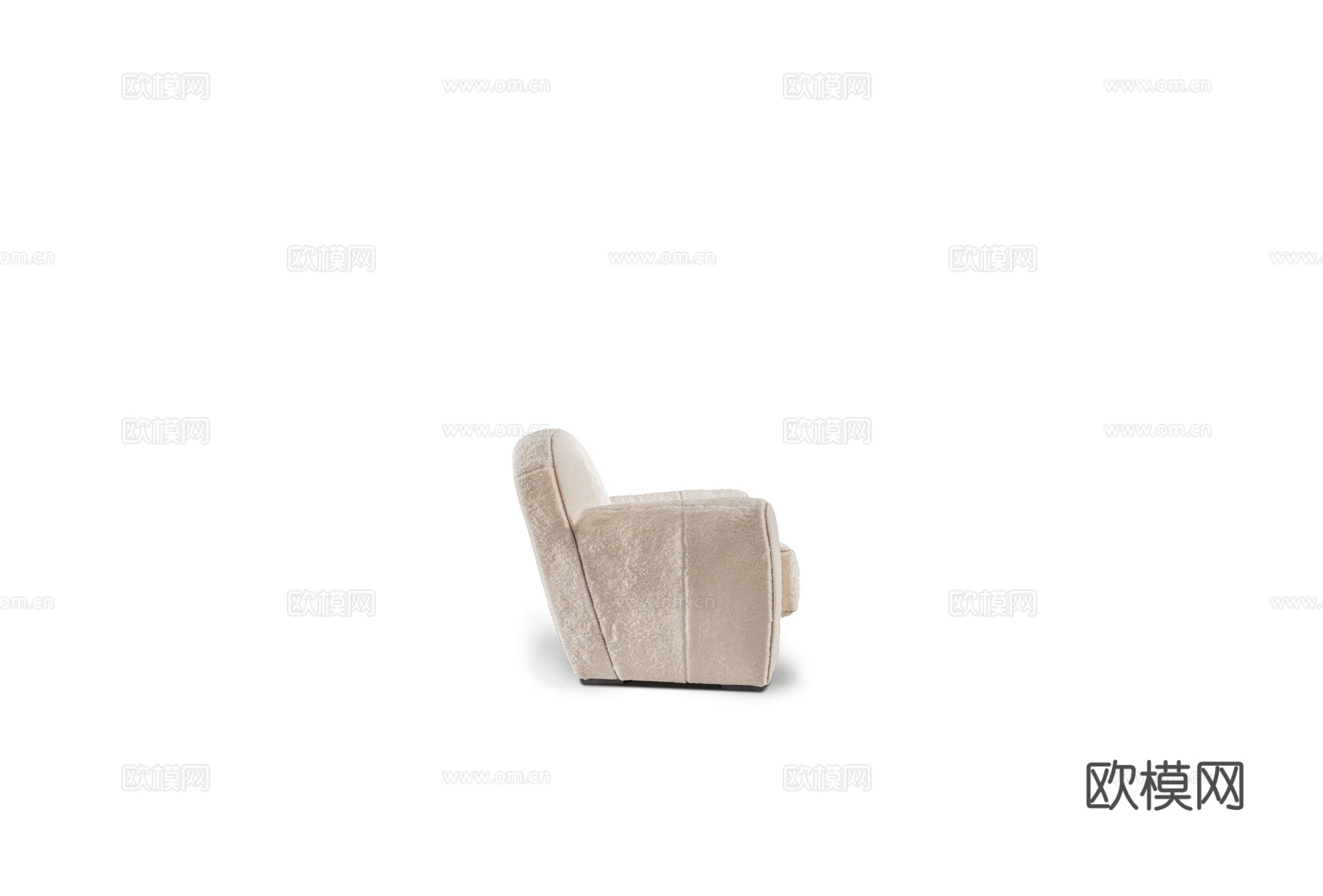 baxter 意式单人沙发3d模型下载（渲染图2）