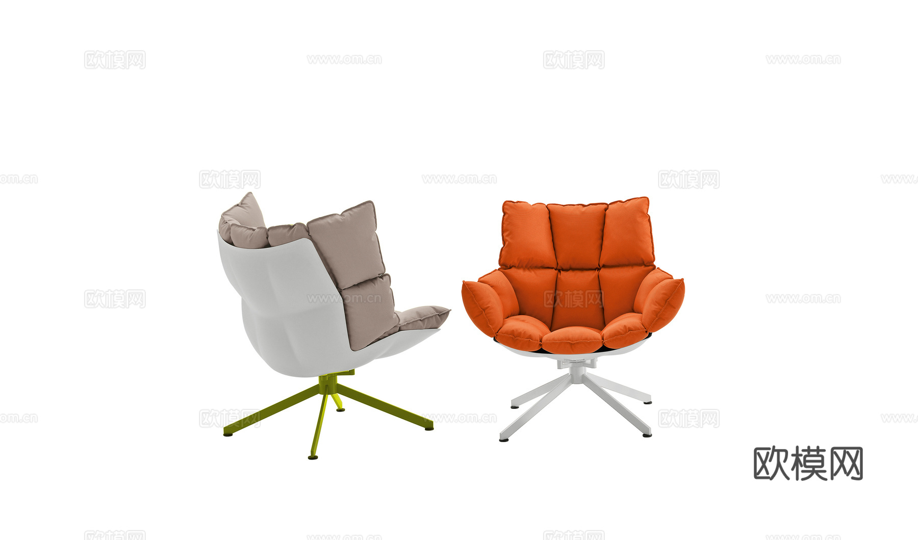 B&B 意式休闲椅3d模型下载