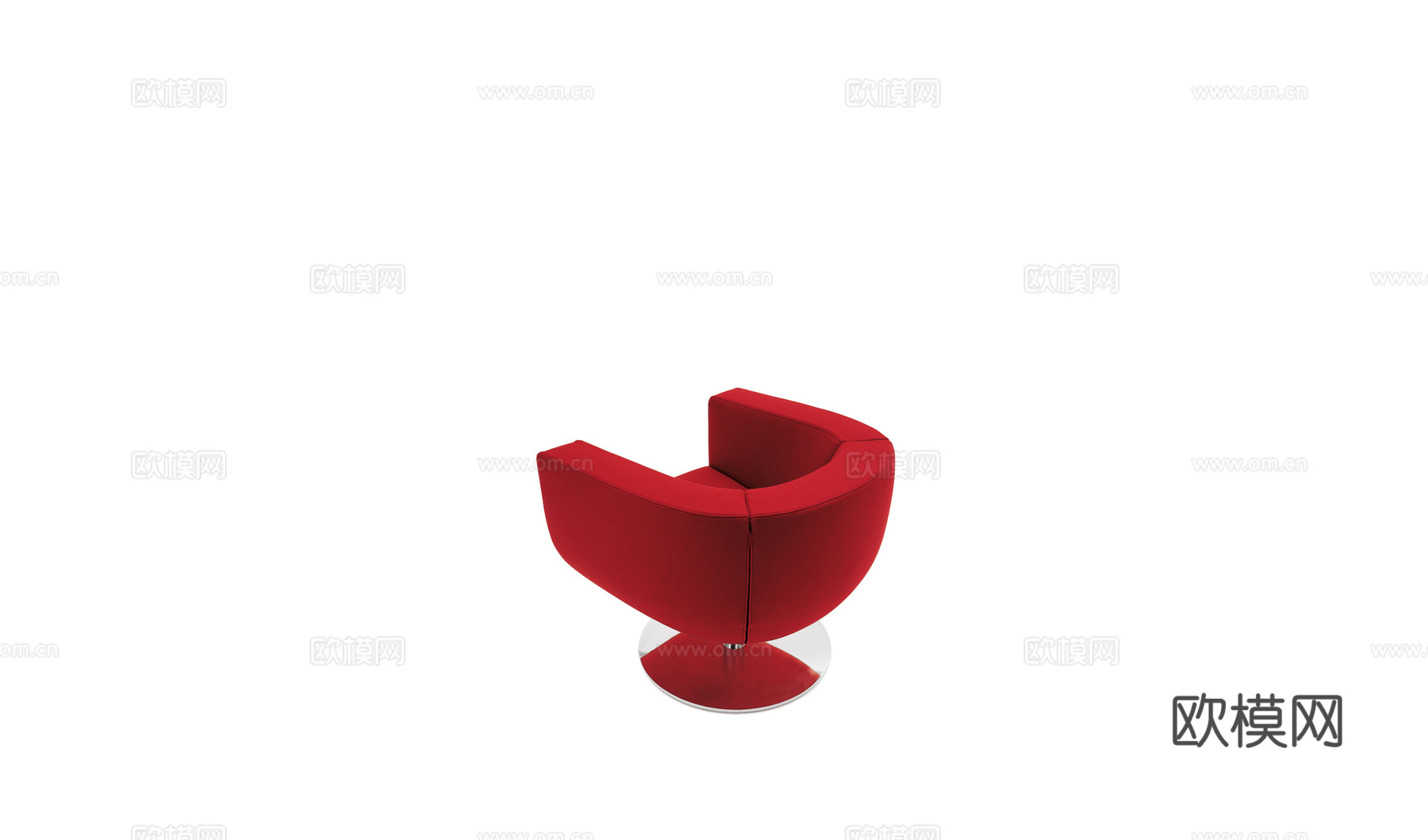 B&B 意式休闲椅3d模型下载（渲染图2）